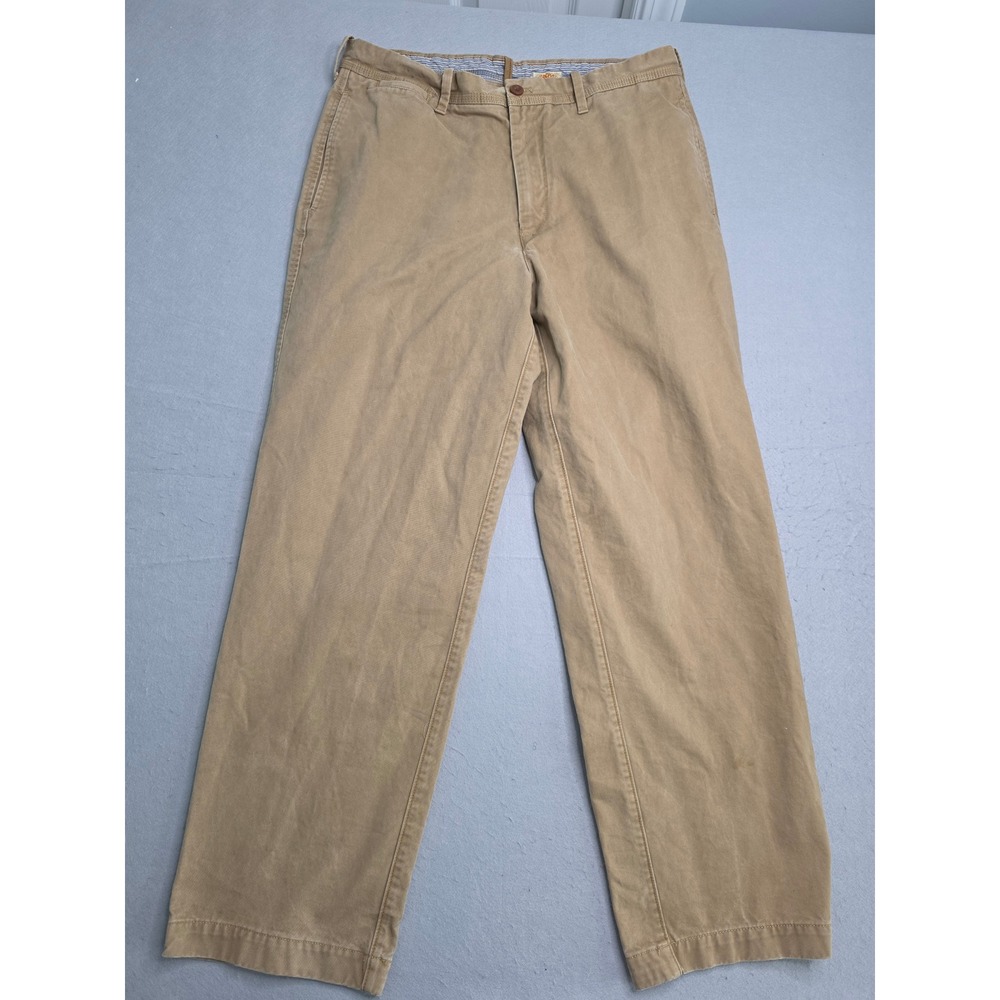 Timberland Chino Pants Men's 36x32 Tan 100% Cotton Slash Pocket Straight Leg
